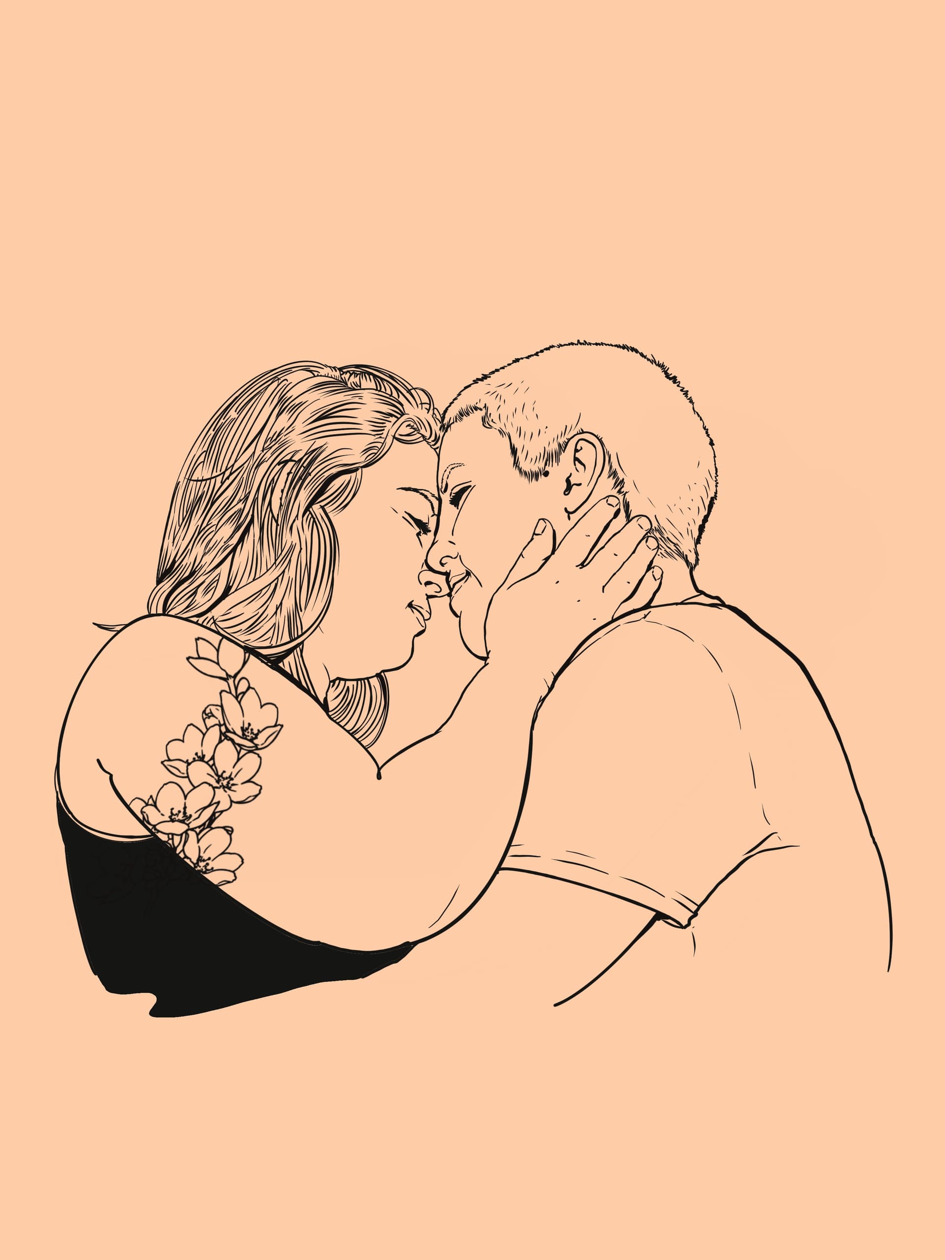 אהבה על הקשת, כתום - פרינט