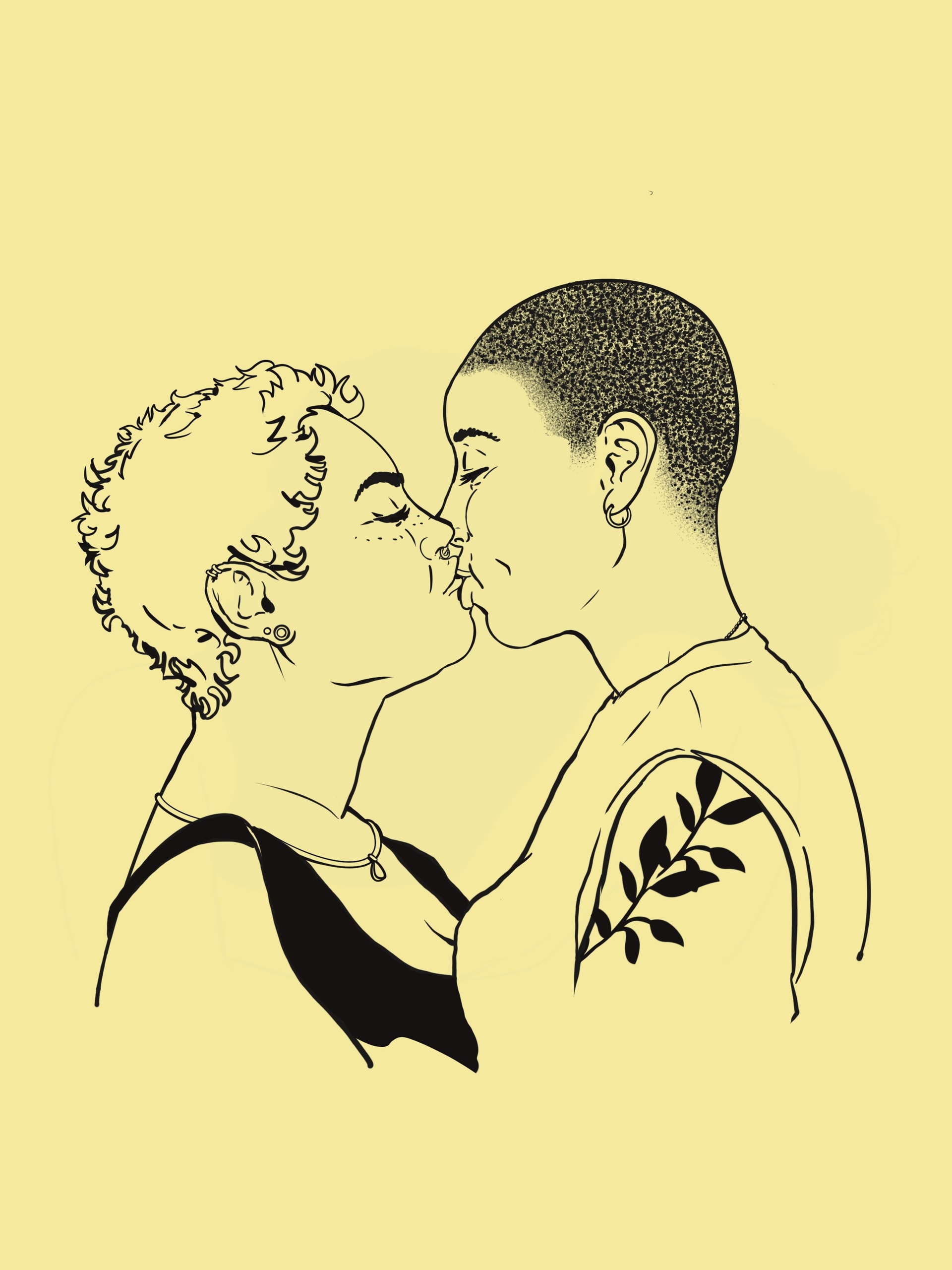 אהבה על הקשת, צהוב - פרינט