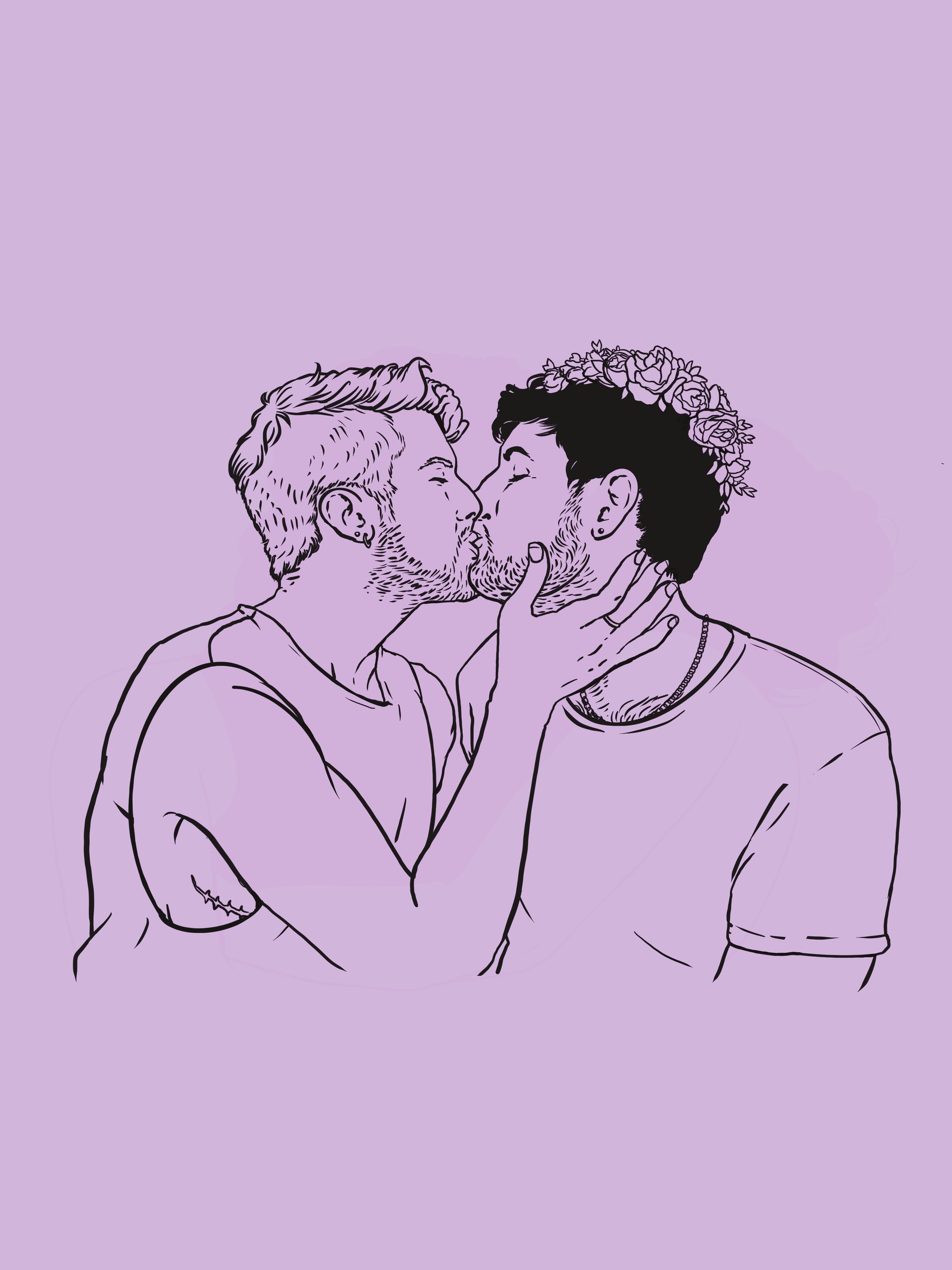 אהבה על הקשת, סגול - פרינט
