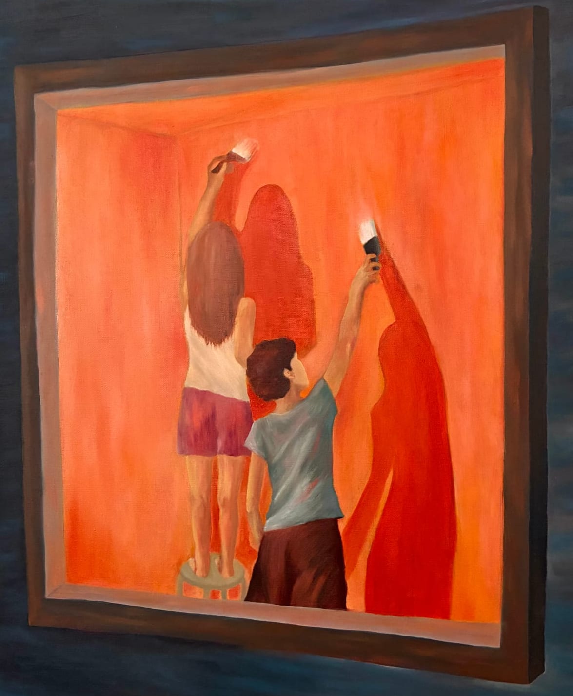 יער סנדו - Underpainting